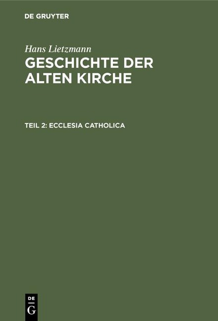 Ecclesia catholica - Hans Lietzmann