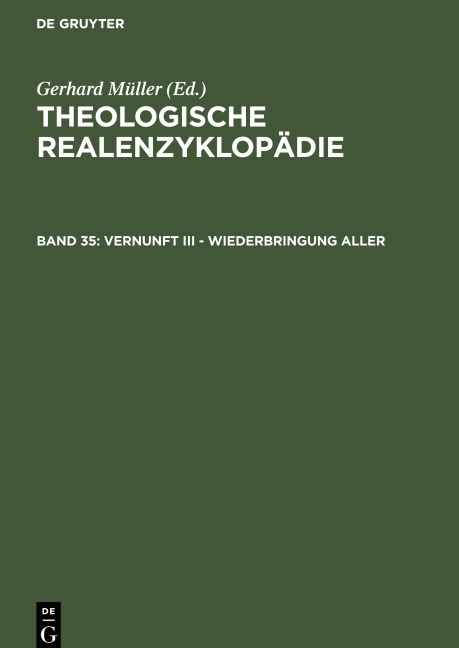 Vernunft III - Wiederbringung aller - 
