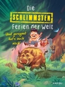 Cover-Bild zum Titel 'Die schlimmsten Ferien der Welt (Band 1) - Und geregnet hat's auch noch!' von 'Juma Kliebenstein'