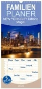 Cover-Bild zum Titel 'Familienplaner 2026 - NEW YORK CITY Urbane Magie mit 5 Spalten (Wandkalender, 21 x 45 cm) CALVENDO' von 'Melanie Viola'