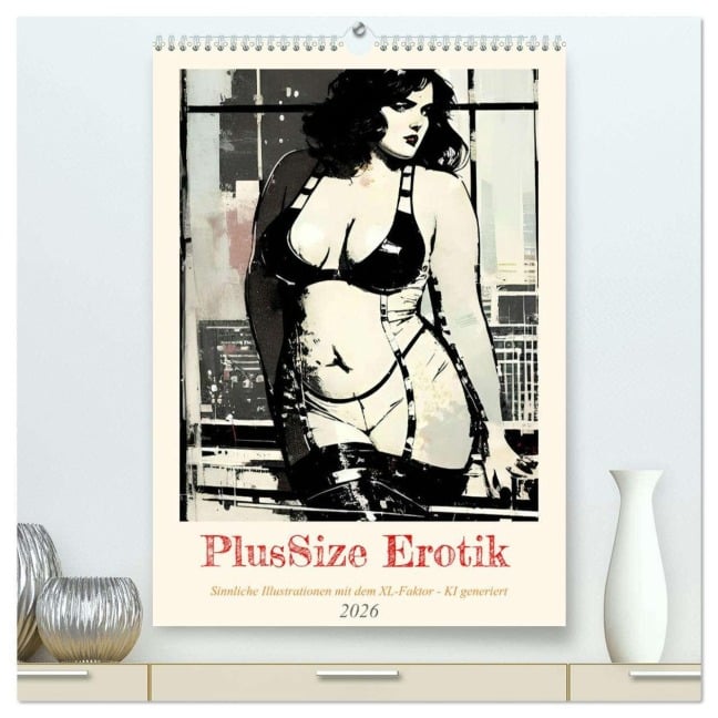 PlusSize Erotik (hochwertiger Premium Wandkalender 2026 DIN A2 hoch), Kunstdruck in Hochglanz - Cathrin Illgen
