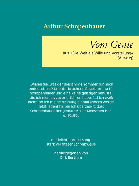 Vom Genie - Arthur Schopenhauer