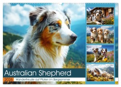 Australian Shepherd. Wanderfreude auf Pfoten im Bergsommer (Wandkalender 2026 DIN A2 quer), CALVENDO Monatskalender - Rose Hurley