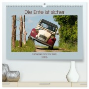 Cover-Bild zum Titel 'Die Ente ist sicher - Fahrspaß mit 2 CV Dolly (hochwertiger Premium Wandkalender 2026 DIN A2 quer), Kunstdruck in Hochglanz' von 'Meike Bölts'