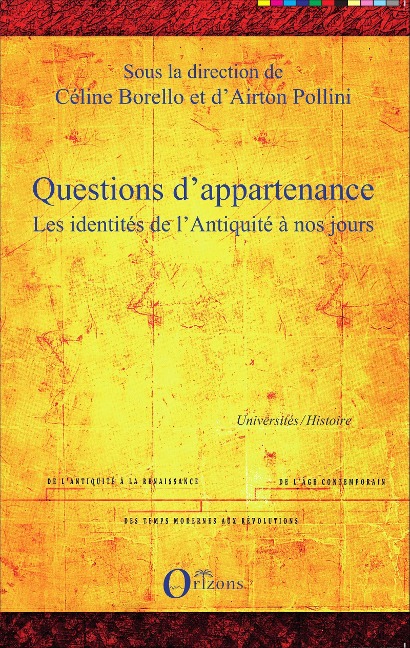 Questions d'appartenance - Airton Pollini, Céline Borello