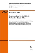 Cover-Bild zum Titel 'Erbzeugnisse im Verhältnis Schweiz-Deutschland' von 'Daniel Pfäffli'