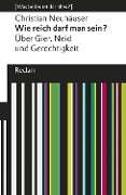 Cover-Bild zum Titel 'Wie reich darf man sein?' von 'Christian Neuhäuser'