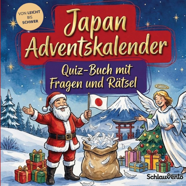 Japan-Adventskalender: Quiz-Buch mit Fragen und Rätsel - Schlauvento Interactive
