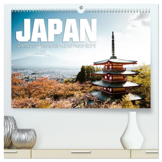 Japan - Zwischen Tempeln und Neonlicht (hochwertiger Premium Wandkalender 2026 DIN A2 quer), Kunstdruck in Hochglanz - Oliver Krautz