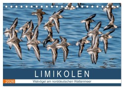 Cover-Bild zum Titel 'Limikolen - Watvögel am norddeutschen Wattenmeer (Tischkalender 2026 DIN A5 quer), CALVENDO Monatskalender' von 'Arne Wünsche'