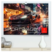 Cover-Bild zum Titel 'Sportwagen Fantasien (hochwertiger Premium Wandkalender 2026 DIN A2 quer), Kunstdruck in Hochglanz' von 'Peter Roder'
