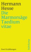 Cover-Bild zum Titel 'Die Marmorsäge. Taedium vitae' von 'Hermann Hesse'