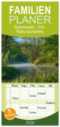 Cover-Bild zum Titel 'Familienplaner 2026 - Spreewald - Ein Naturparadies mit 5 Spalten (Wandkalender, 21 x 45 cm) CALVENDO' von 'Johann Pavelka'