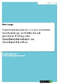 Cover-Bild zum Titel 'Unterweisungskonzept zu einer konkreten Kundenanfrage am Telefon für die praktische Prüfung zum Einzelhandelskaufmann/ zur Einzelhandelskauffrau' von 'Dee Lange'