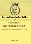 Cover-Bild zum Titel 'Der Reichskunstwart' von 'Gisbert Laube'