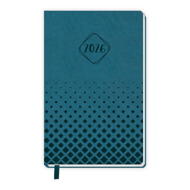 Trötsch Taschenkalender A6 Soft Touch Petrol 2026 - 