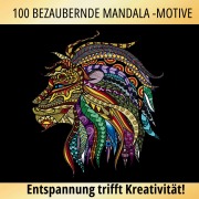 Cover-Bild zum Titel '100 Tier-Mandalas - Malbuch für Erwachsene' von 'Inspirations Lounge'