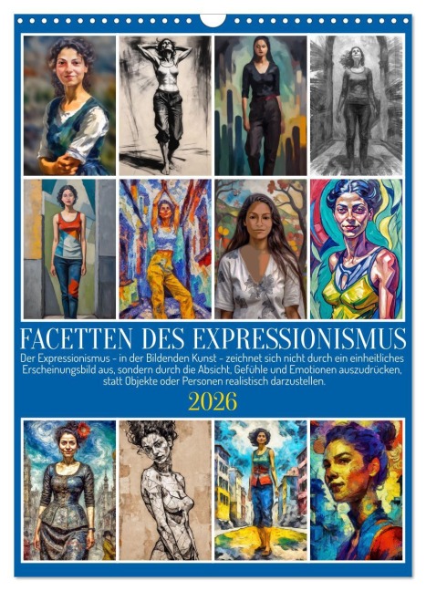 Facetten des Expressionismus (Wandkalender 2026 DIN A3 hoch), CALVENDO Monatskalender - Werner Braun
