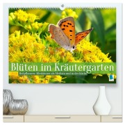 Cover-Bild zum Titel 'Blüten im Kräutergarten (hochwertiger Premium Wandkalender 2026 DIN A2 quer), Kunstdruck in Hochglanz' von 'Calvendo Calvendo'