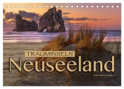 Cover-Bild zum Titel 'Trauminseln Neuseeland (Tischkalender 2026 DIN A5 quer), CALVENDO Monatskalender' von 'Stefanie Pappon'