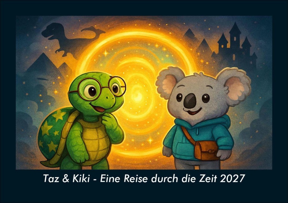 Taz & Kiki - Eine Reise durch die Zeit 2027 Fotokalender DIN A5 - Tobias Schmitt, Kevin Heber