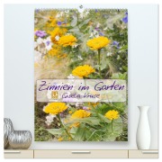 Zinnien im Garten (hochwertiger Premium Wandkalender 2026 DIN A2 hoch), Kunstdruck in Hochglanz - Gisela Kruse