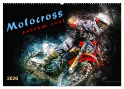 Cover-Bild zum Titel 'Motocross - extrem cool (Wandkalender 2026 DIN A2 quer), CALVENDO Monatskalender' von 'Peter Roder'