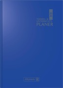 BRUNNEN Termin- & Unterrichtsplaner (2025/2026), 2 Seiten = 1 Woche, A5, 224 Seiten, Kunststoff-Einband Baladek, blau - 