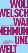 Cover-Bild zum Titel 'Wahrnehmung und Welt' von 'Wolfgang Welsch'