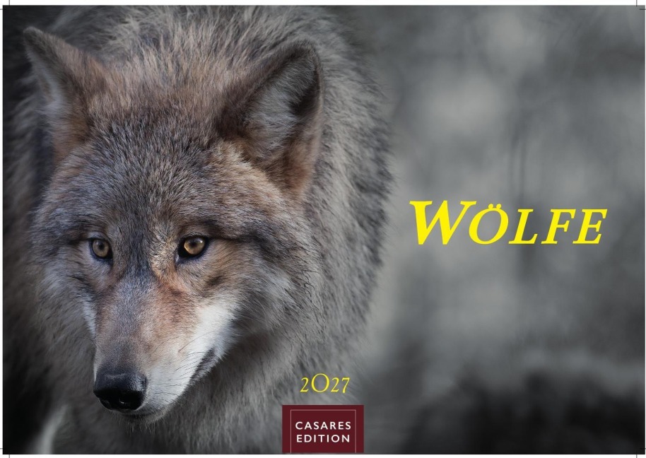 Wölfe Kalender 2027 - Wandkalender | Fotokalender Tierkalender 24x35cm - . mit faszinierenden Wolf-Motiven, - 