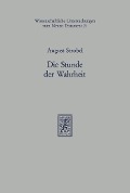 Cover-Bild zum Titel 'Die Stunde der Wahrheit' von 'August Strobel'