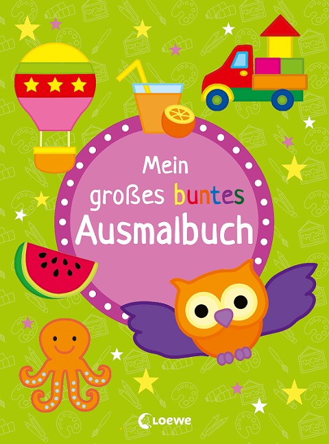 Mein großes buntes Ausmalbuch (Eule) - 