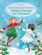 Cover-Bild zum Titel 'Mein Anziehpuppen-Stickerbuch: Weihnachtszeit im Feenland' von 'Fiona Watt'