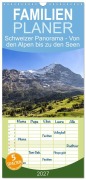 Cover-Bild zum Titel 'Familienplaner 2027 - Schweizer Panorama - Von den Alpen bis zu den Seen mit 5 Spalten (Wandkalender, 21 x 45 cm) CALVENDO' von 'AkremaFotoArt'