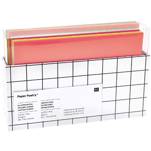 Kartenset B6, Neon Mix, FSC MIX - 