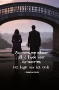 Cover-Bild zum Titel 'Waarom we elkaar altijd twee keer ontmoeten' von 'Jessica Hintz'