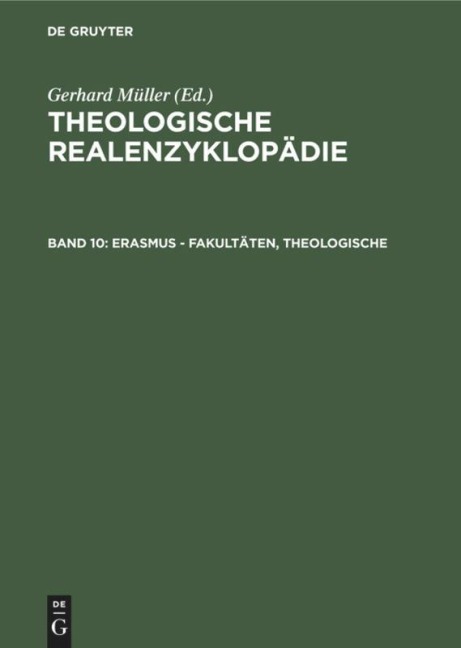Erasmus - Fakultäten, Theologische - 