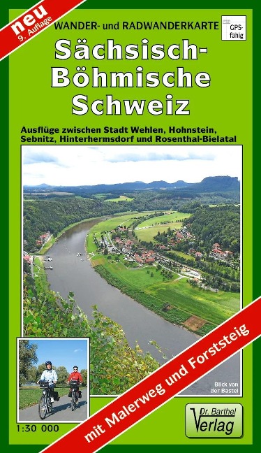 Wander- und Radwanderkarte Sächsisch-Böhmische Schweiz - 