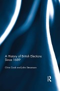 Cover-Bild zum Titel 'A History of British Elections since 1689' von 'Chris Cook, John Stevenson'