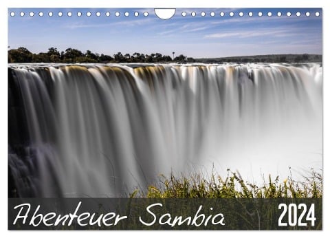 Abenteuer Sambia (Wandkalender 2024 DIN A4 quer), CALVENDO Monatskalender - Carsten Und Stefanie Krüger