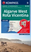 Cover-Bild zum Titel 'KOMPASS Wanderkarte 258 Algarve West, Costa Vicentina - Fischerpfad 1:55.000' von ''