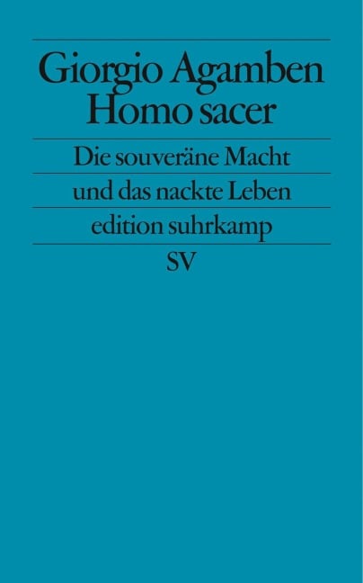 Homo sacer - Giorgio Agamben