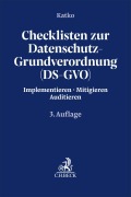 Cover-Bild zum Titel 'Checklisten zur Datenschutz-Grundverordnung (DS-GVO)' von ''