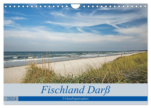 Urlaubsparadies Fischland Darß (Wandkalender 2024 DIN A4 quer), CALVENDO Monatskalender - Andrea Potratz