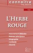 Cover-Bild zum Titel 'Fiche de lecture L'Herbe rouge (Analyse littéraire de référence et résumé complet)' von 'Boris Vian'