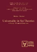 Cover-Bild zum Titel 'Universality in Set Theories' von 'Manuel Bremer'