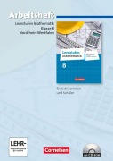 Cover-Bild zum Titel 'Lernstufen Mathematik 8. Schuljahr. Arbeitsheft mit eingelegten Lösungen und CD-ROM. Differenzierende Ausgabe Nordrhein-Westfalen' von 'Rainer Bamberg, Katja Frohnwieser, Gerd Heintze, Wolfgang Herbst, Gerhard Koenig'
