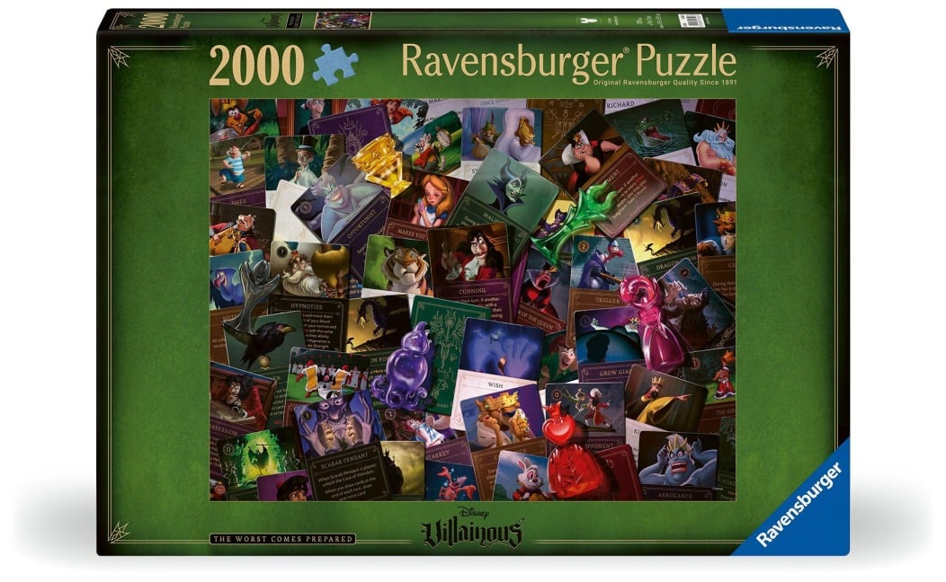 Erwachsenenpuzzle 2000 Teile - Disney Villainous - Alle Bösewichte an einem Ort - 