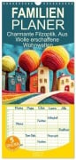 Cover-Bild zum Titel 'Familienplaner 2027 - Charmante Filzoptik. Aus Wolle erschaffene Wohnwelten mit 5 Spalten (Wandkalender, 21 x 45 cm) CALVENDO' von 'Rose Hurley'