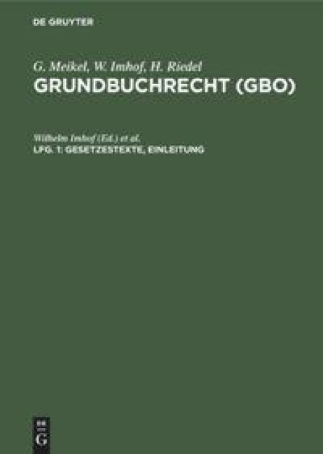 Gesetzestexte, Einleitung - 
